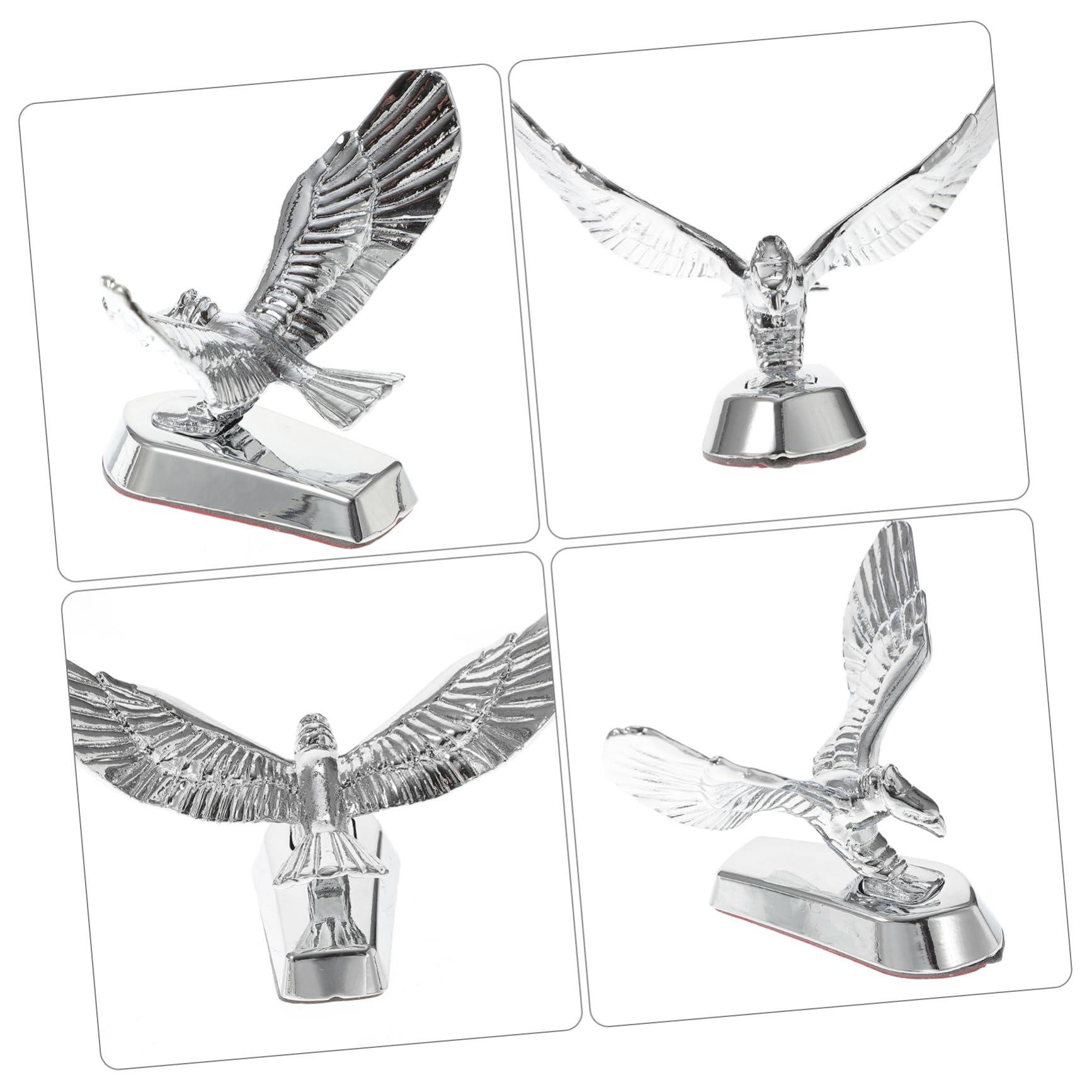 VALICLUD Motorrad-Abzeichen Adler Frontdekoration 3D Metall Emblem Für Universal Motorhauben Verzierung Wetterbeständig Motorradzubehör