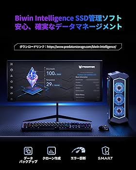 Amazon | Acer Predator GM7000 ヒートシンクモデル M.2 SSD 2TB PS5