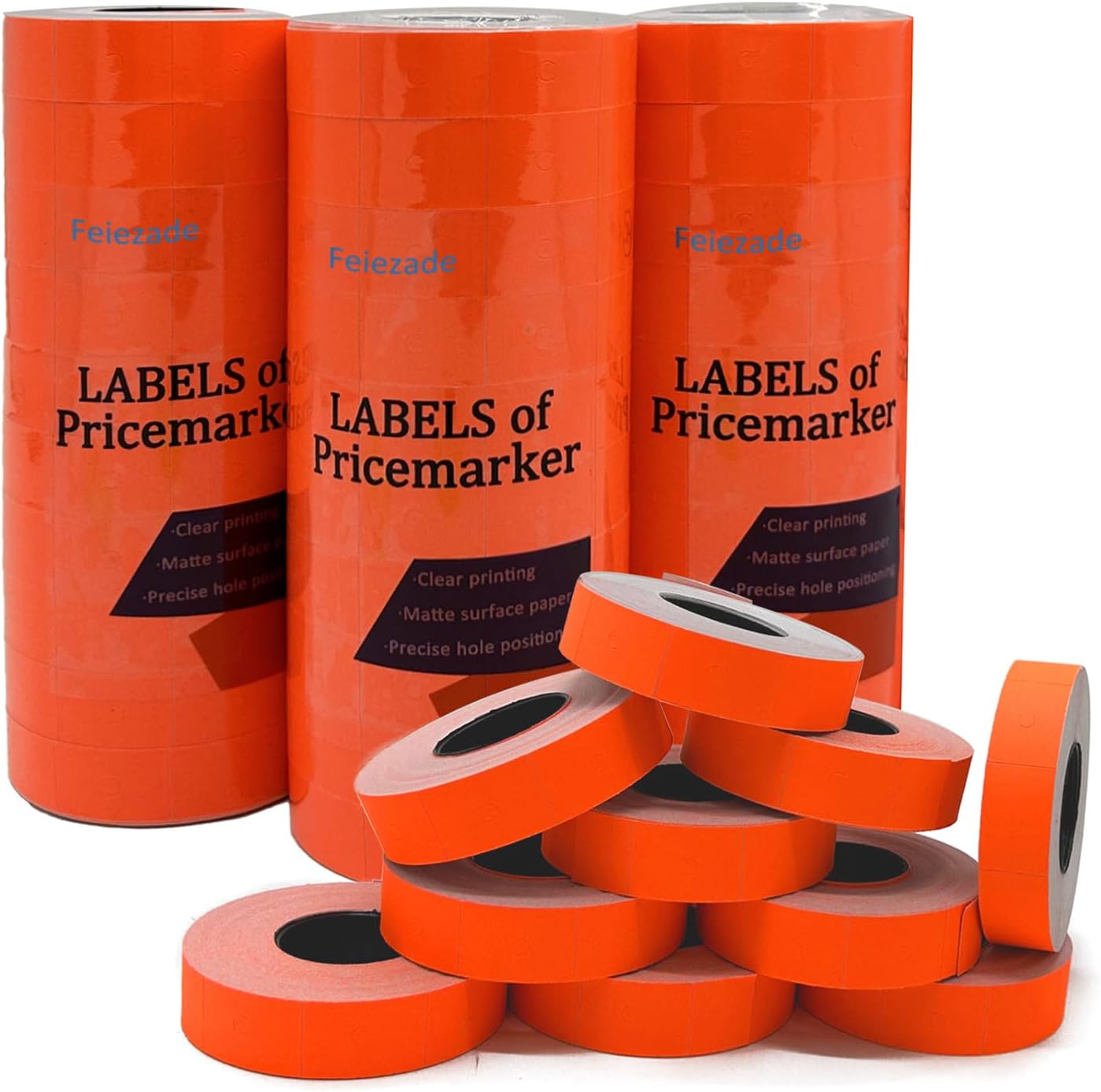 16,000 Pcs 1 Line Refill Price Marking Labels Stickers for New 5500,MX-5500,CN979,H813 & Most Other 1 Line Price Gun, 40 Rolls with 3 Discount Stickers, Ideal for Office, Retail, Shop