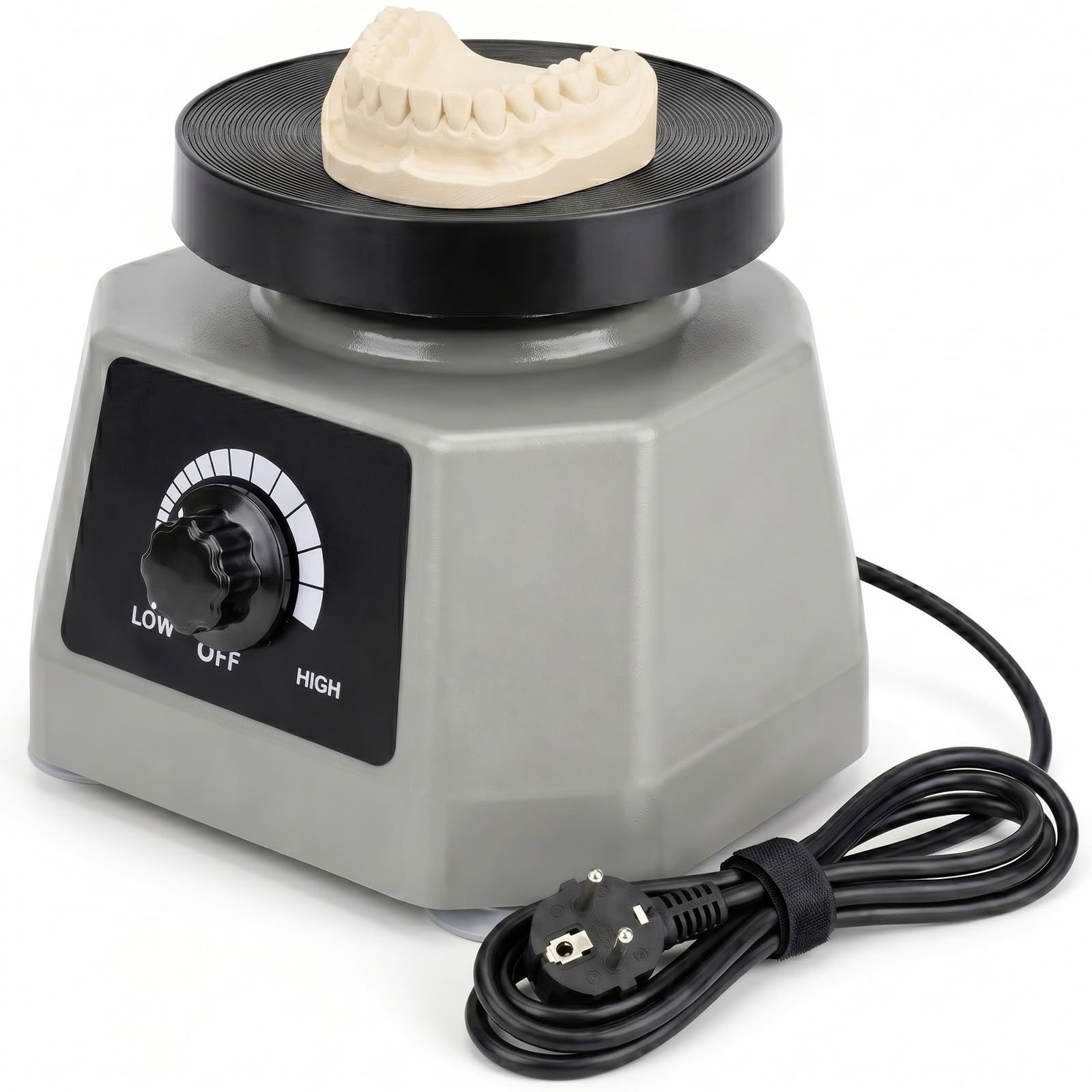 Rüttelplatte Gips - 220V 100W Gipsrüttler Rüttelplatte Elektrisch, 4'' Dental Oszillator Gips, Dentalrüttler für das Mischen von Gips, das Gießen von Modellen
