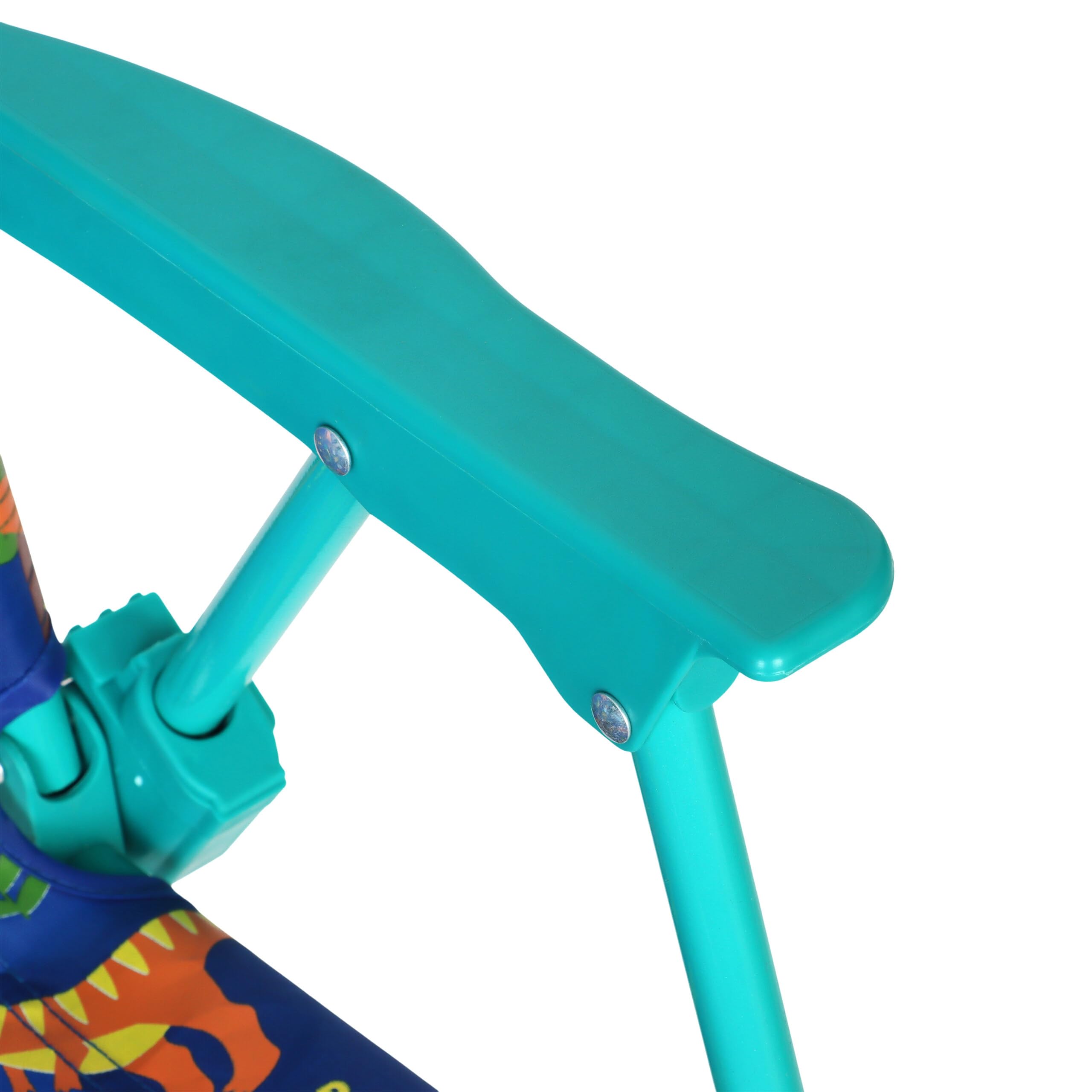 Relaxdays Silla Infantil Plegable, Sillita Camping con Estampado, 51,5x36x37,5 cm, Asiento Pícnic Exterior, Multicolor