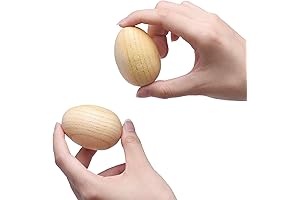 Natural Wood Egg Shaker Musical Percussion Instrument