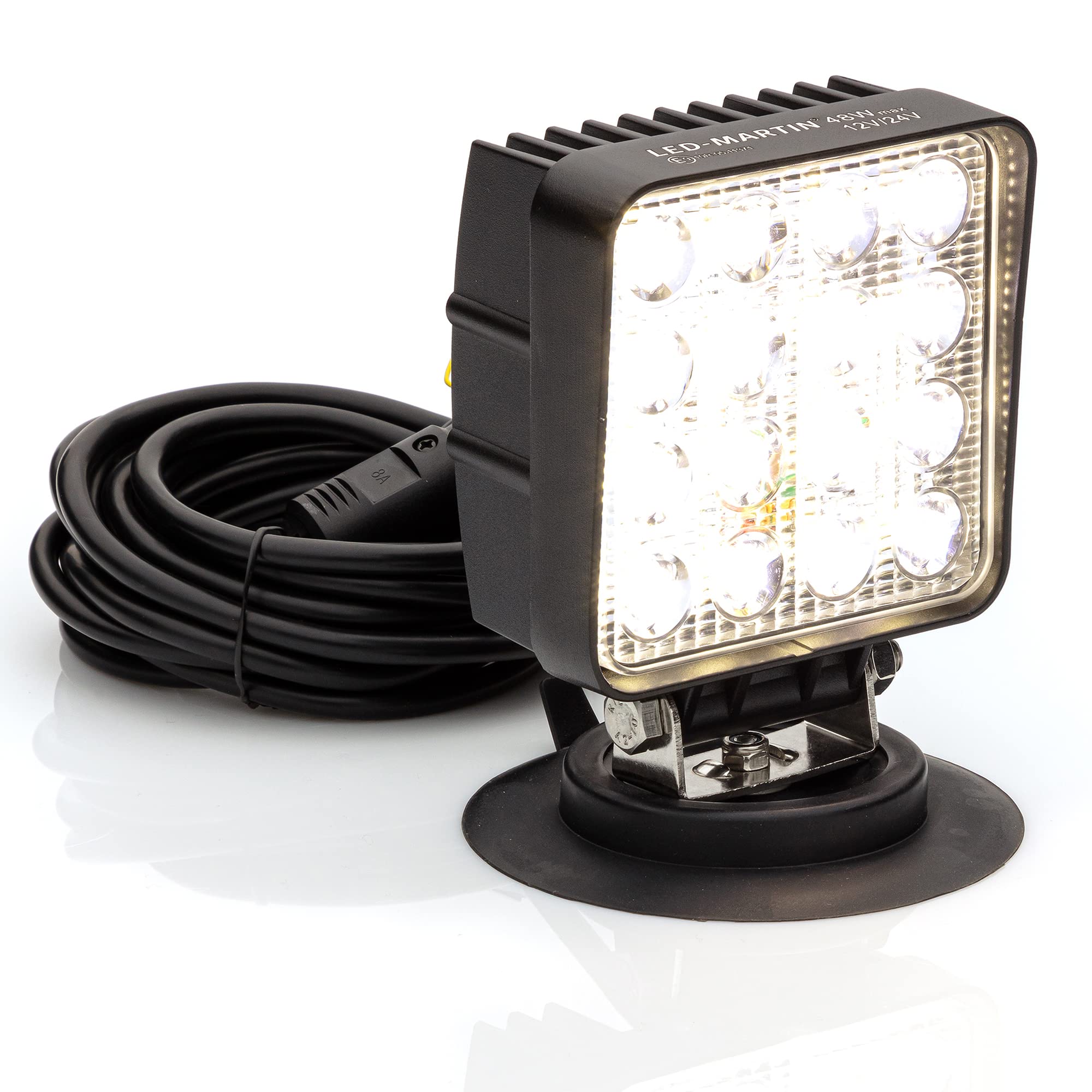 LED-MARTIN® 48W Arbeitsscheinwerfer mit Magnetfuß - 12V/24V