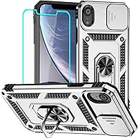 Vista 10 de HNHYGETE Funda para iPhone 13 con protector de pantalla HD: [grado militar de 20 pies probada en caídas] Funda protectora a prueba de golpes