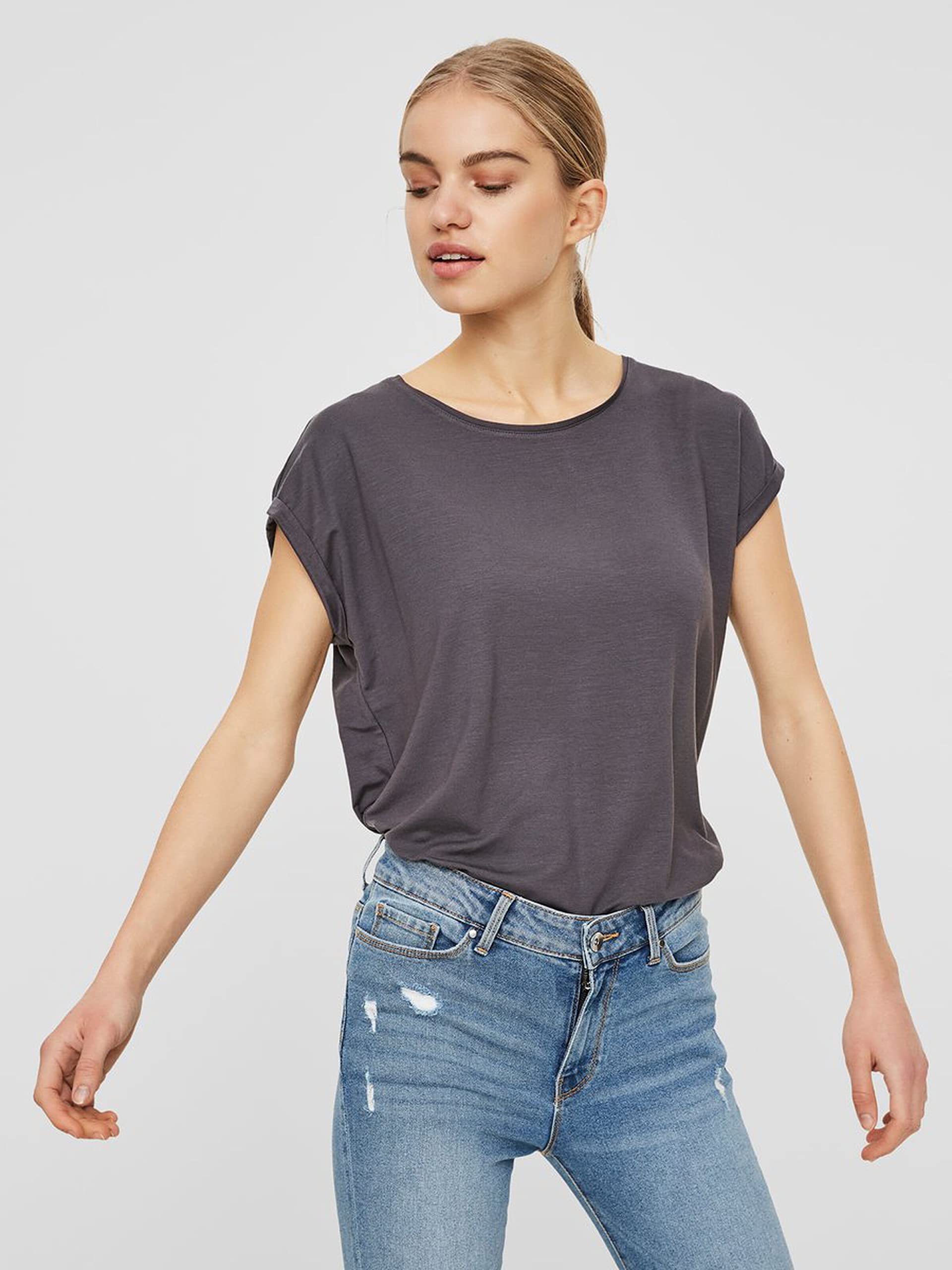 VERO MODA Damen Vmmaxi My Soft Ss U-Neck T-Shirt