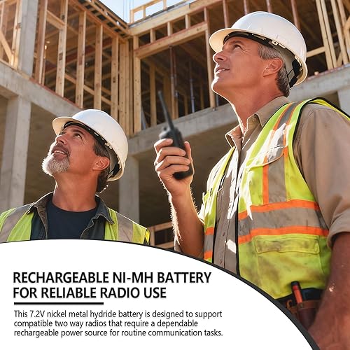 Miniatura 6 de Paquete de 4 baterías de repuesto para radios Motorola Mag One BPR40 A8 PMNN4071 PMNN4071A PMNN4071A PMNN4071AR Walkie Talkie con clip para cinturón