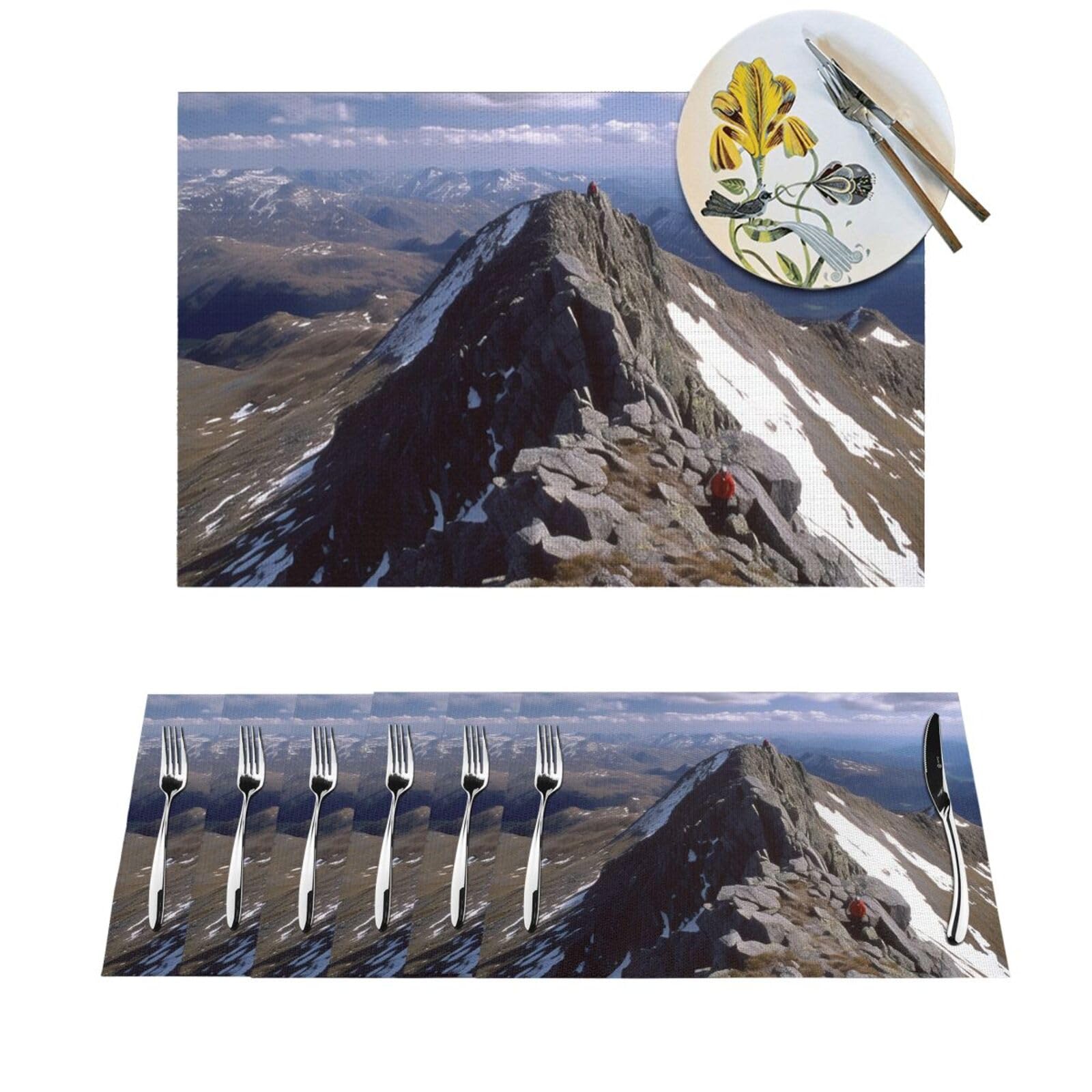 Sets de table anti-chaleur et faciles à nettoyer Summit Ridge pour table à manger