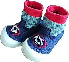 u-grow Lightweight Anti-Skid Baby Socks Shoes for Babies, Kids & Toddlers – Soft Sole Breathable Cotton Sneakers with Anti-Collision Toe, Baby Shoes for First Walking Steps, Baby Shoes 12 to 18 Months