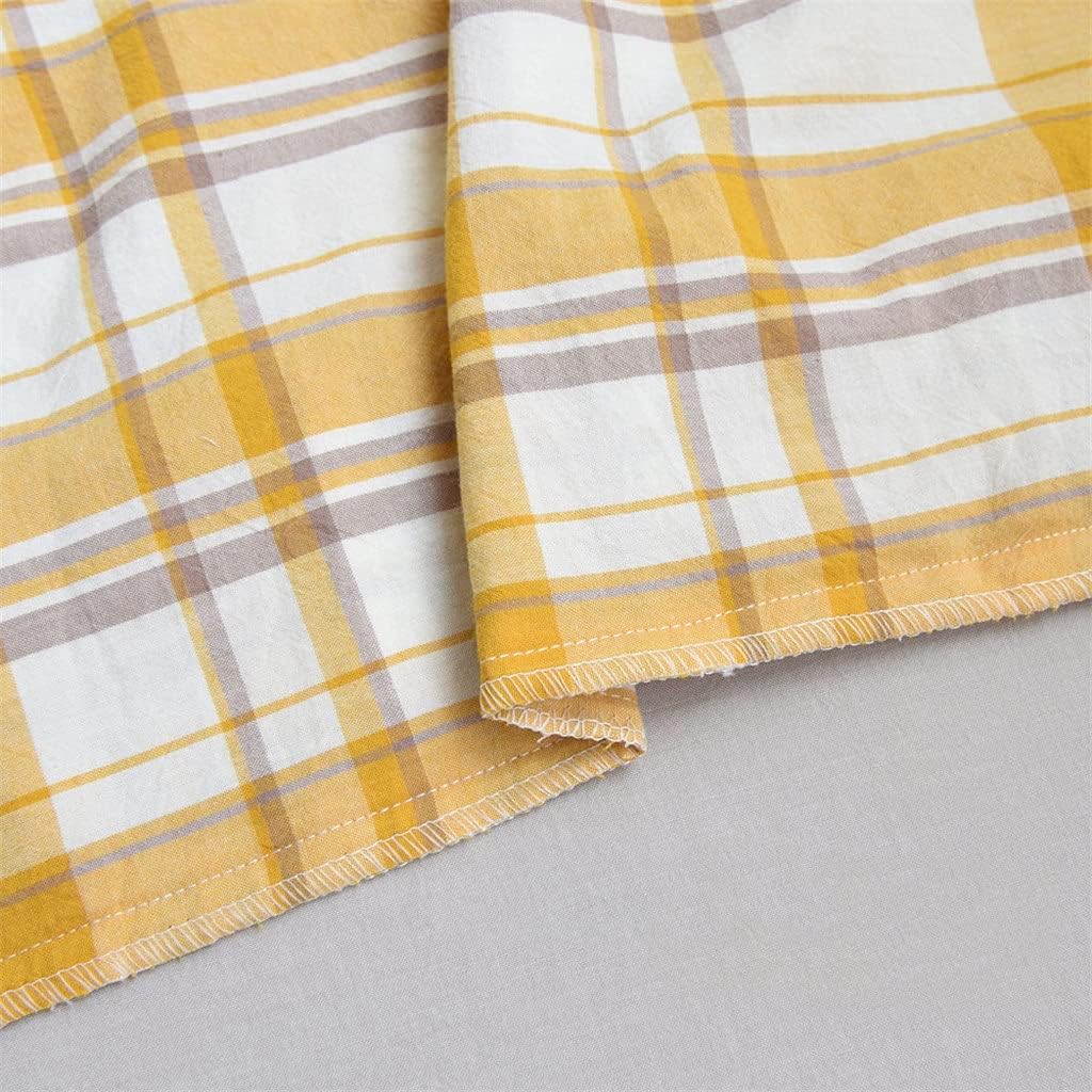 Girl Heart Leaf Lace Contrast Cotton Pillowcase Pair Retro Plaid Cotton Washed Cotton Pillow Cover Envelope(Black-JoJo's Bizarre Adventure1)