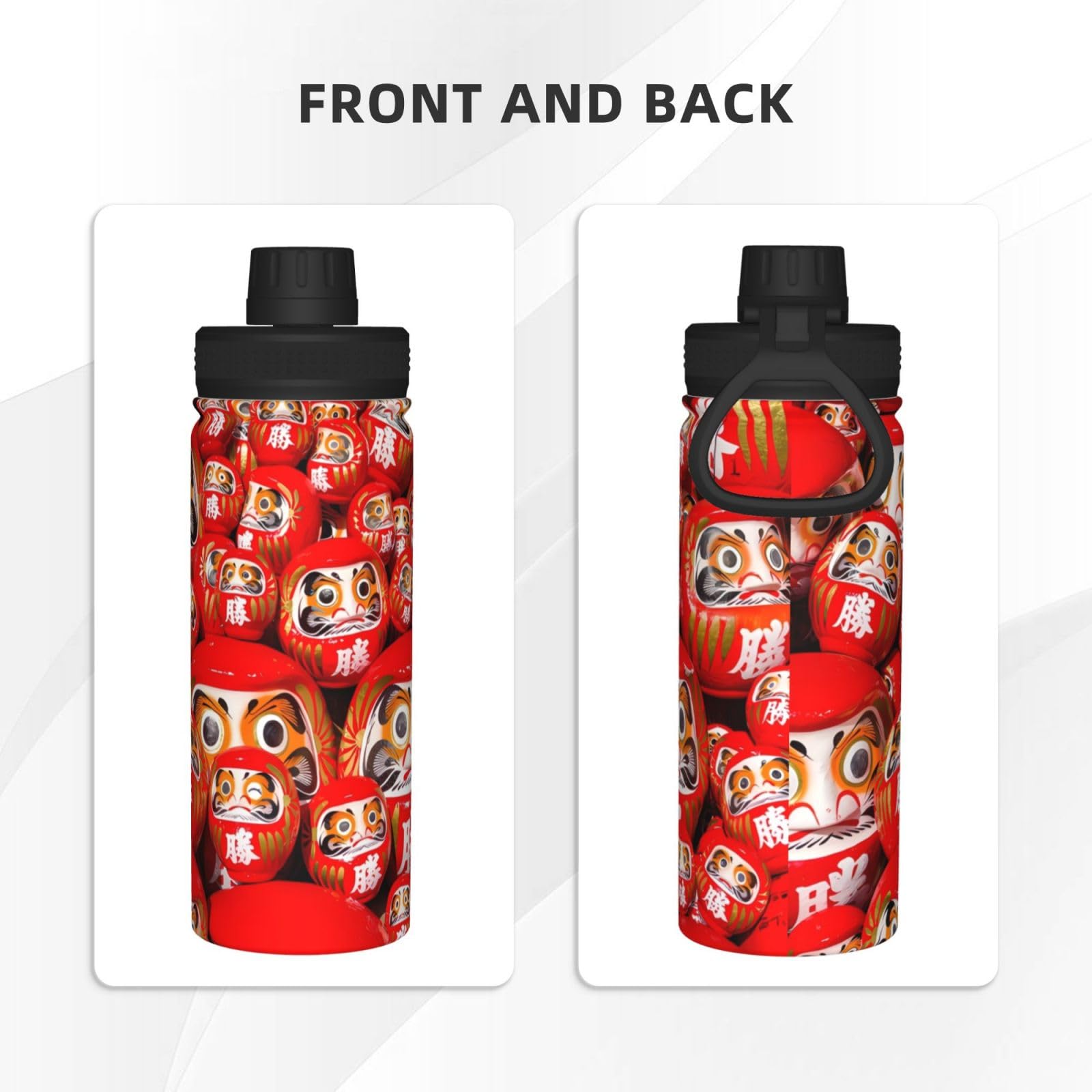 Amazon.co.jp: 和柄 達磨 ダルマ えんぎものだるま (1) アニメ 水筒