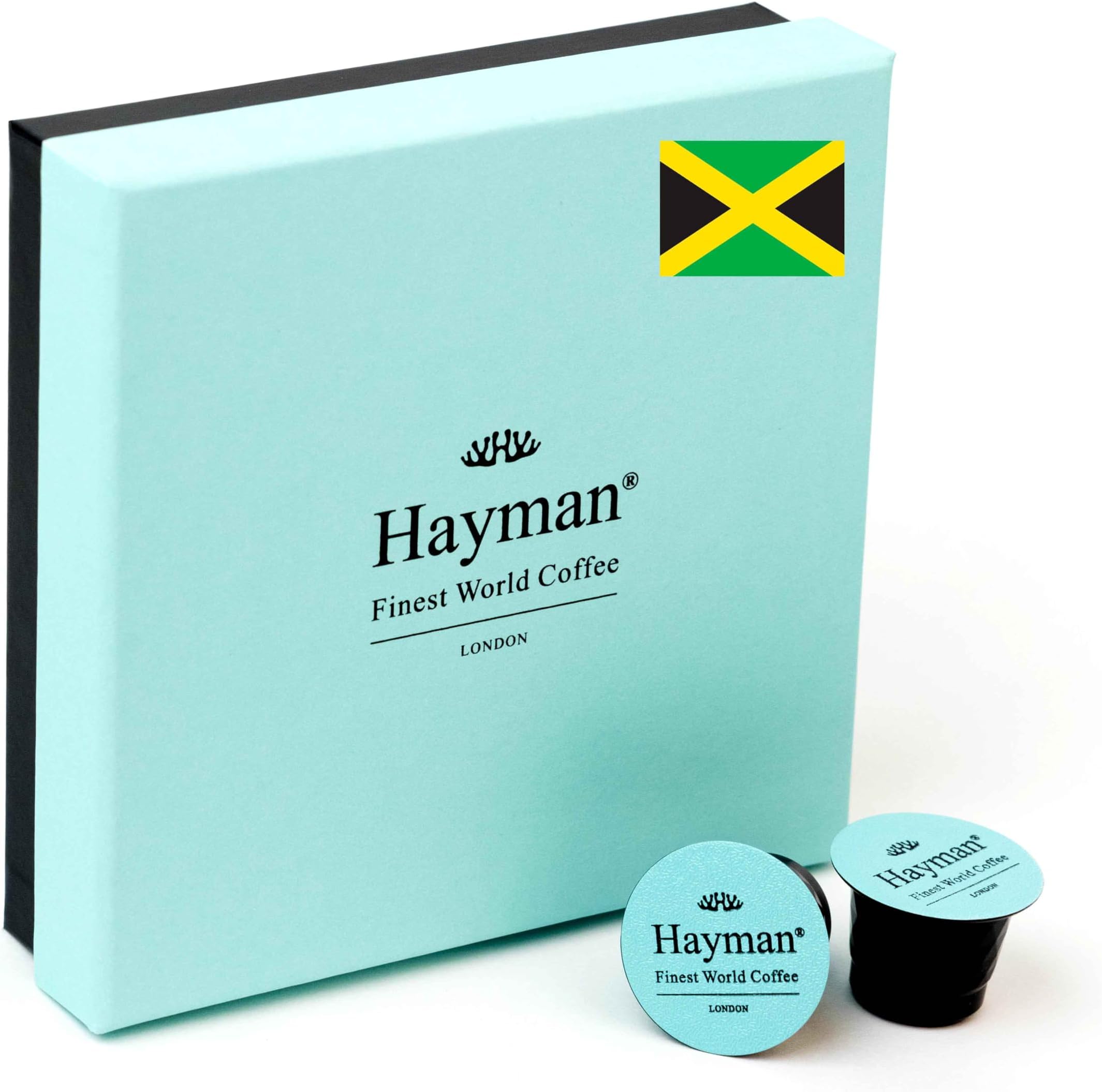Hayman, 100% Blue Mountain Coffee From Jamaica, Medium Roast, 20 Specialty Coffee Pods | Espresso Capsules Compatible With Nespresso Original Line Machines