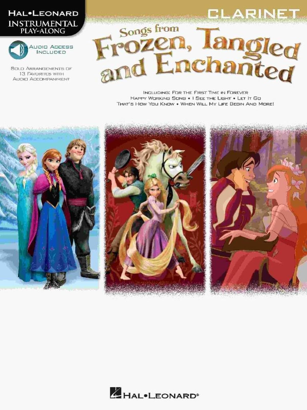 Frozen Tangled and Enchanted Clarinet - Disney Music Book Songs Audio Access!!T7