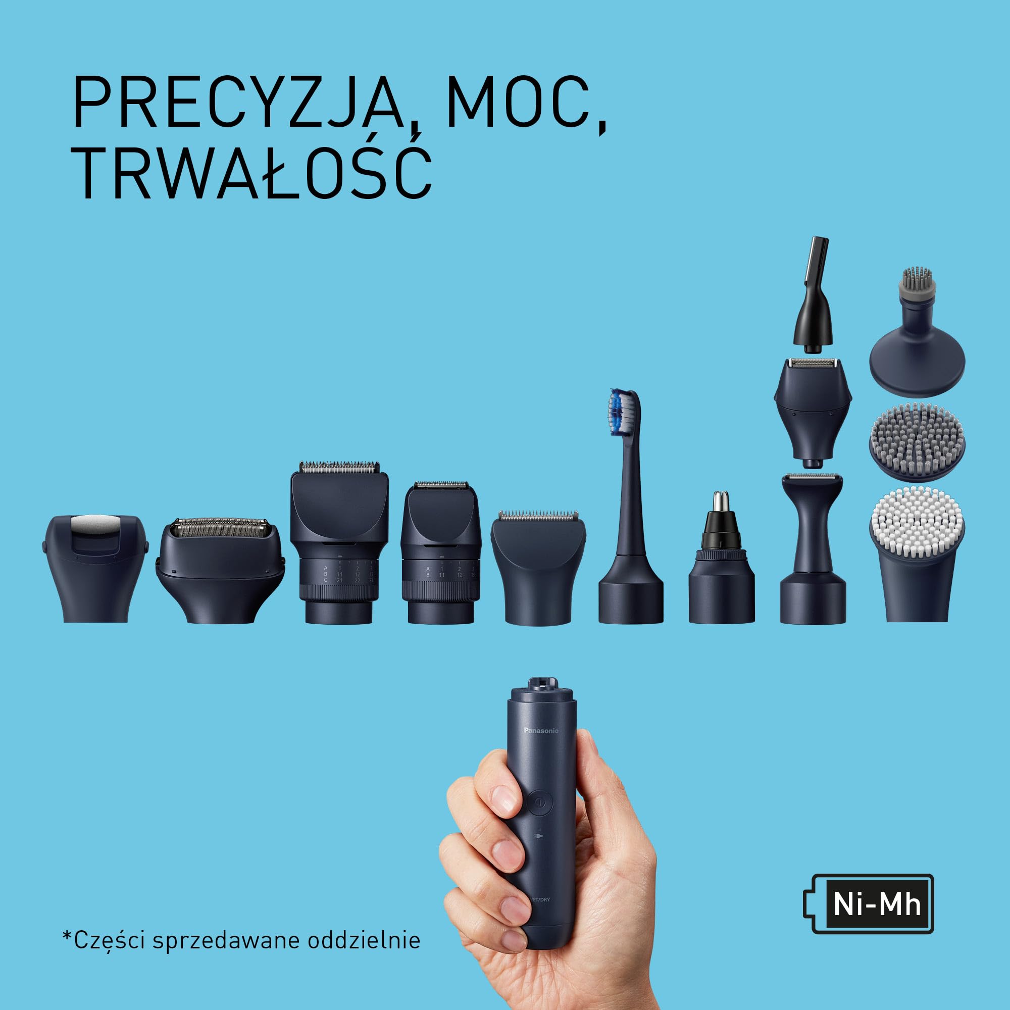 Panasonic ER-CBN1 MULTISHAPE modułowy system do pielęgnacji osobistej wodoodporny IPX7