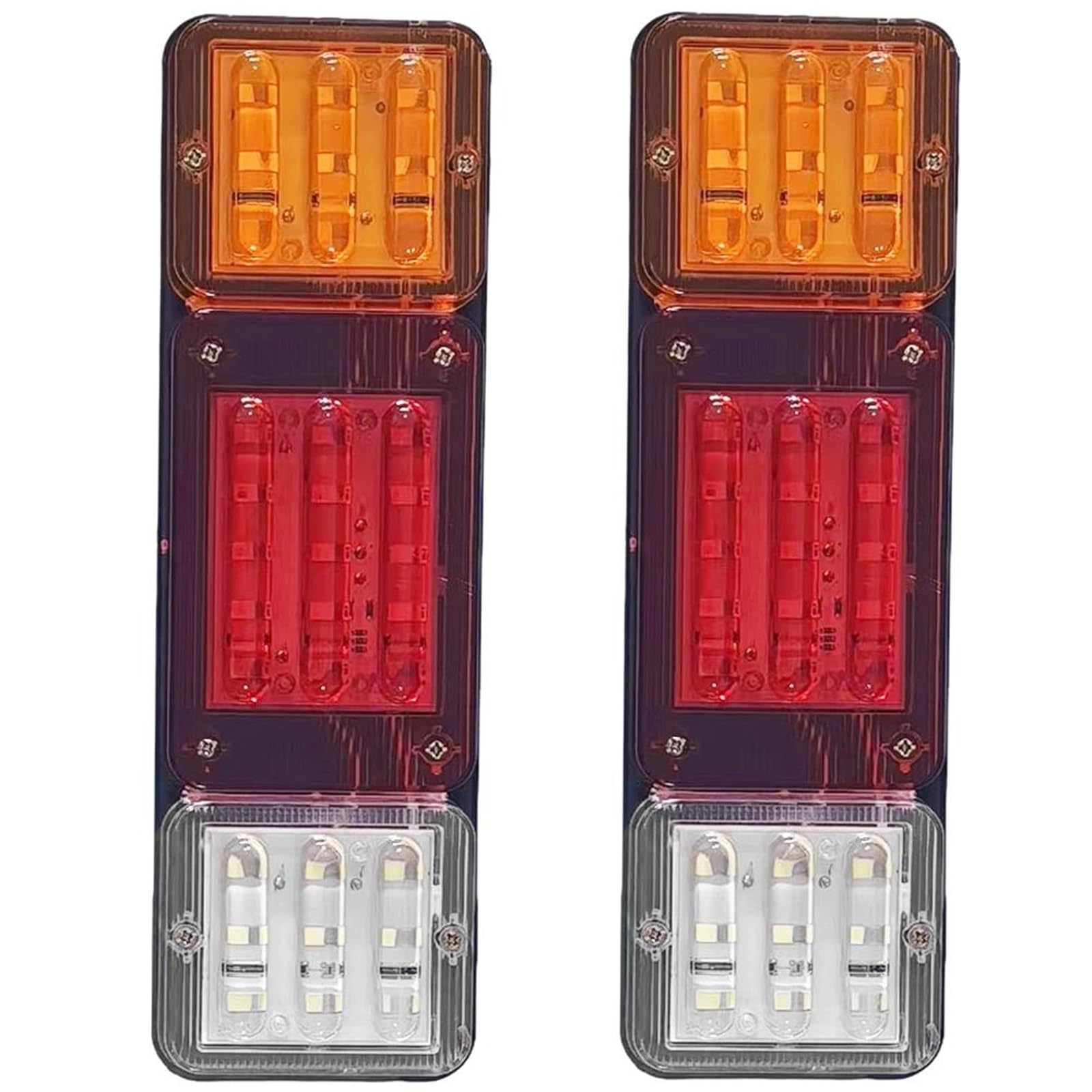 Luces de giro 2 Luces LED Traseras 24 V Camión Intermitentes Luces Freno Traseras Luces Marcha Atrás Luces Remolque Camión Autobús Caravana Coche Intermitentes laterales