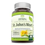 St. John's Wort 700 Mg 180 Veggie Capsules Supplement | Non-GMO | Gluten Free | Made in USA