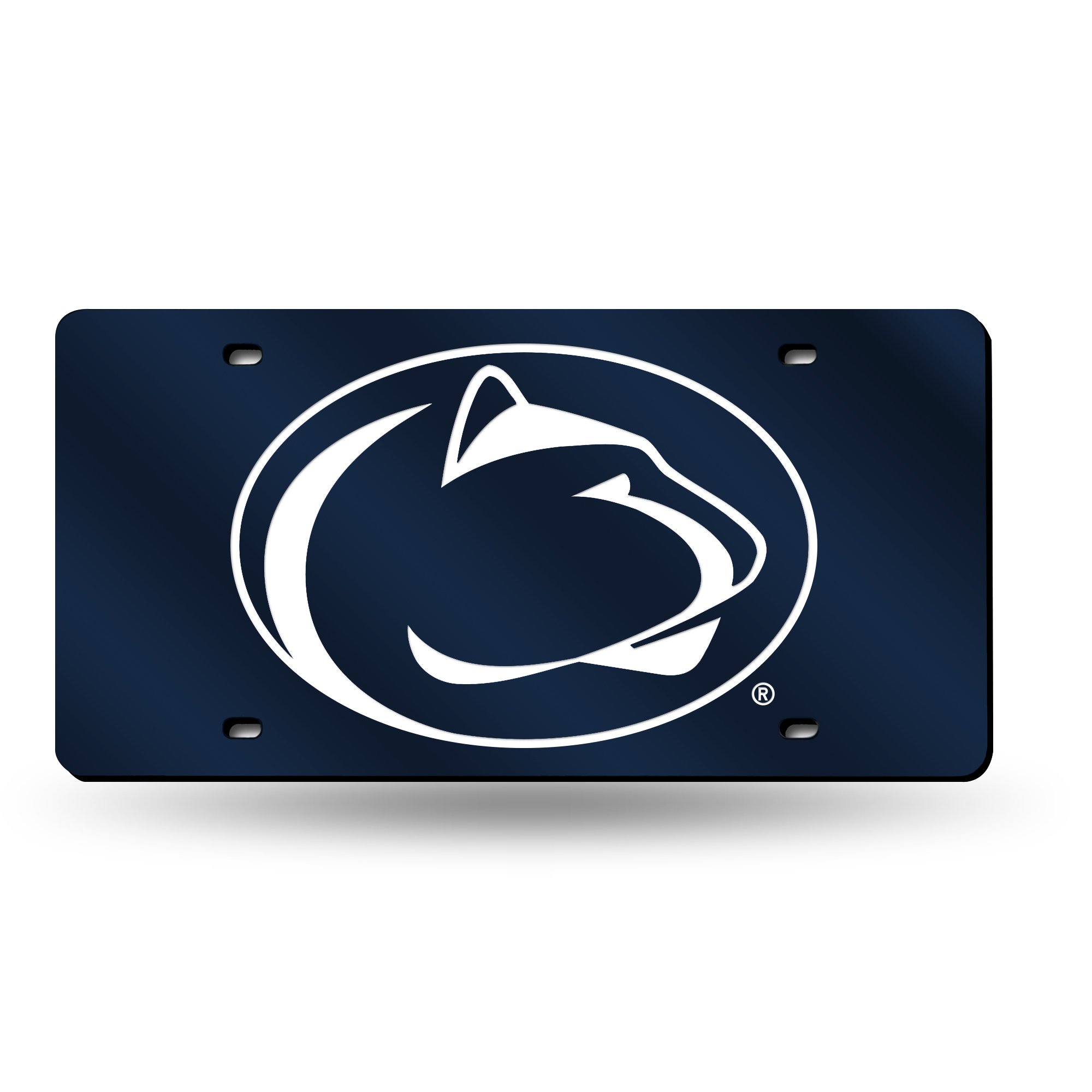 NCAA Penn State Nittany Lions Laser Inlaid Metal License Plate Tag