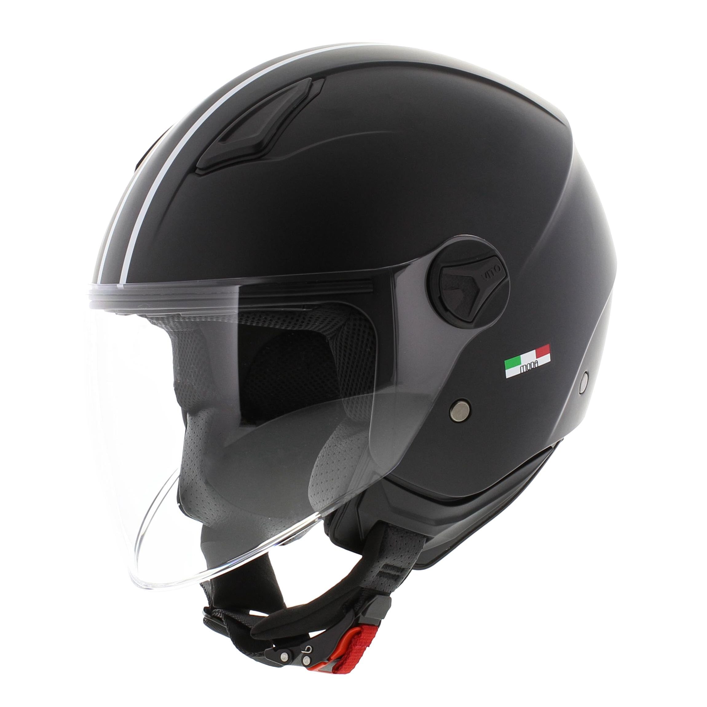 Vito Moda dziecięcy kask Jet Bambino, matowy, czarny