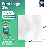 Vista 3 de Inspire Toallitas corporales ultra gruesas sin enjuague, Toallitas de baño, Toallitas húmedas sin enjuague, Gruesas, fuertes, extra grandes