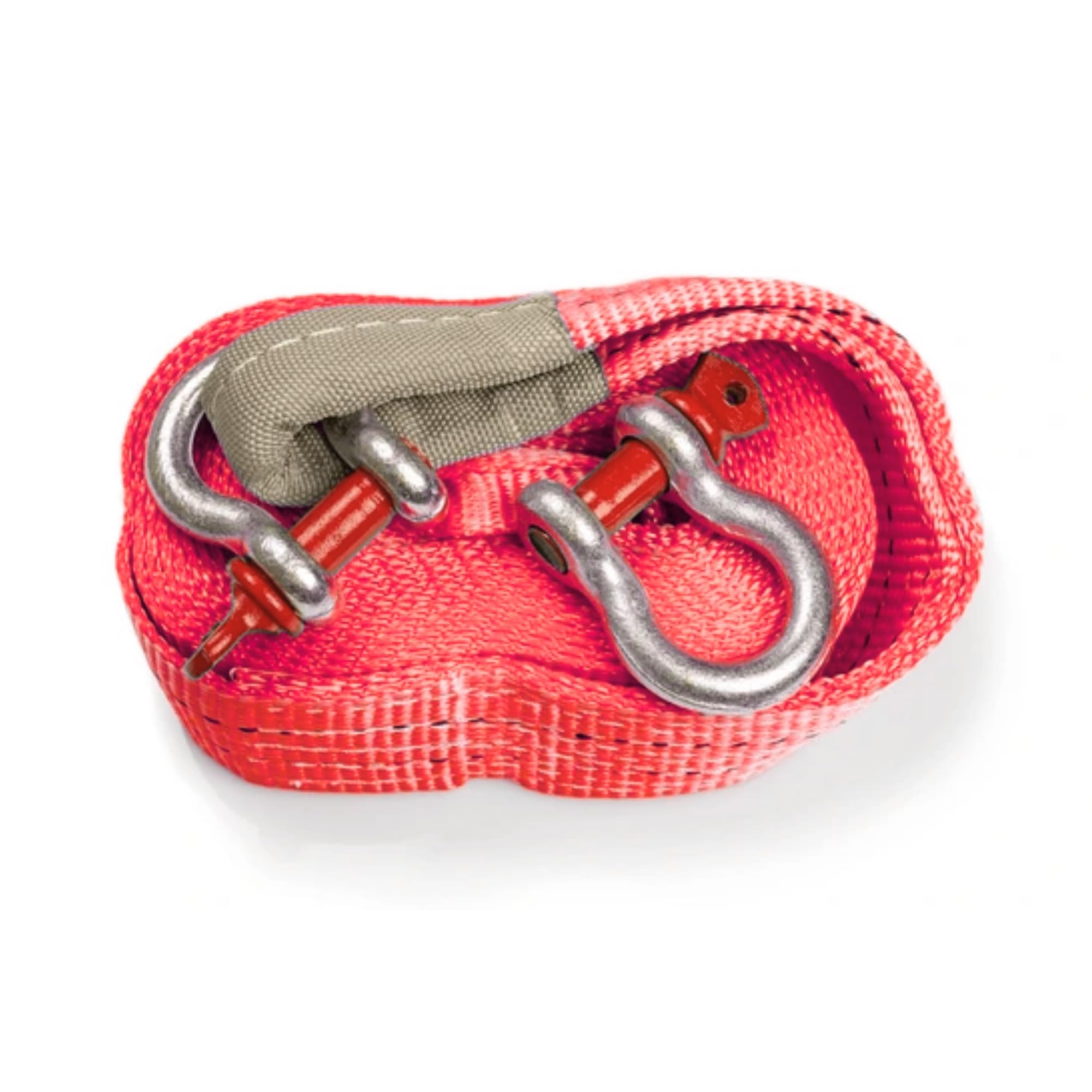 Shield Flex Heavy Duty Tow Strap with Alloy Steel Bow Shackles | Polyester Webbing for Car, SUV, Truck, Off-Road Recovery & Lifting (5 Ton 3 Mtr)-image-7