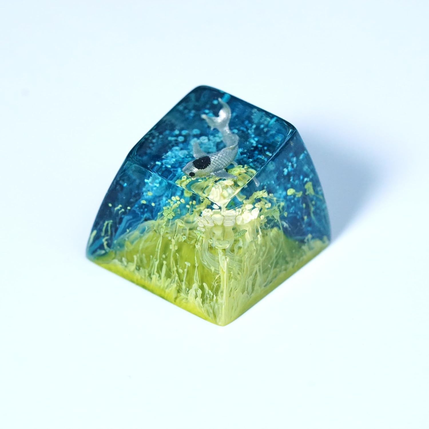 Fantasy Dragon Artisan Keycap - 1U ESC, R1 SA Profile Custom Handmade Resin Cherry MX Switch Key Cap Mechanical Keyboard, Cool Tech Gifts for Men, Dad, Father's Day, Gamer, Space Lover