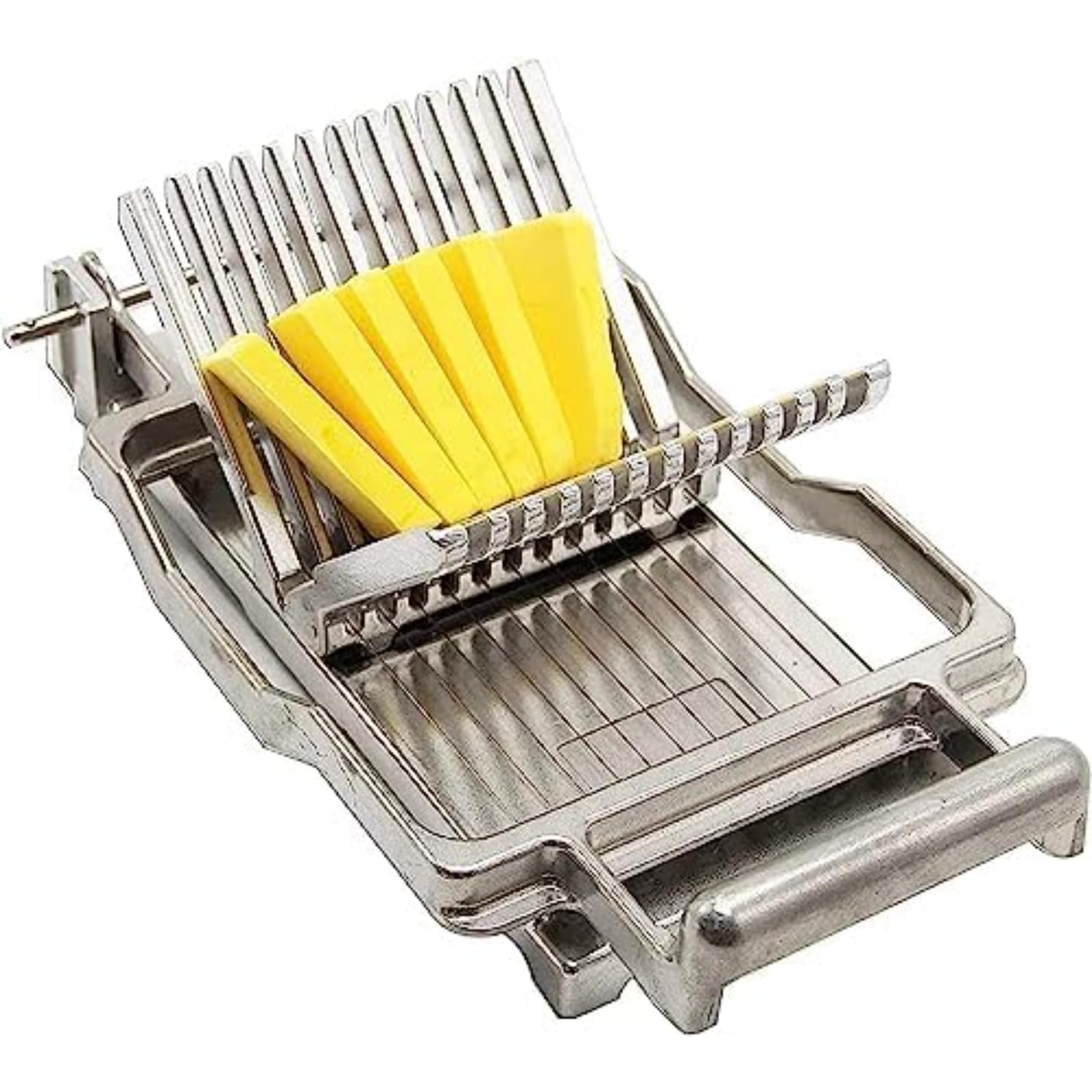 Heavy Duty Käseschneider, 304 Edelstahldraht & Guss-Aluminium-Basis, Multifunktions-Lebensmittelschneider für Butter, Tofu, Soft Cheese, enthält 2 Dickenteller, einfach sauberen Griff