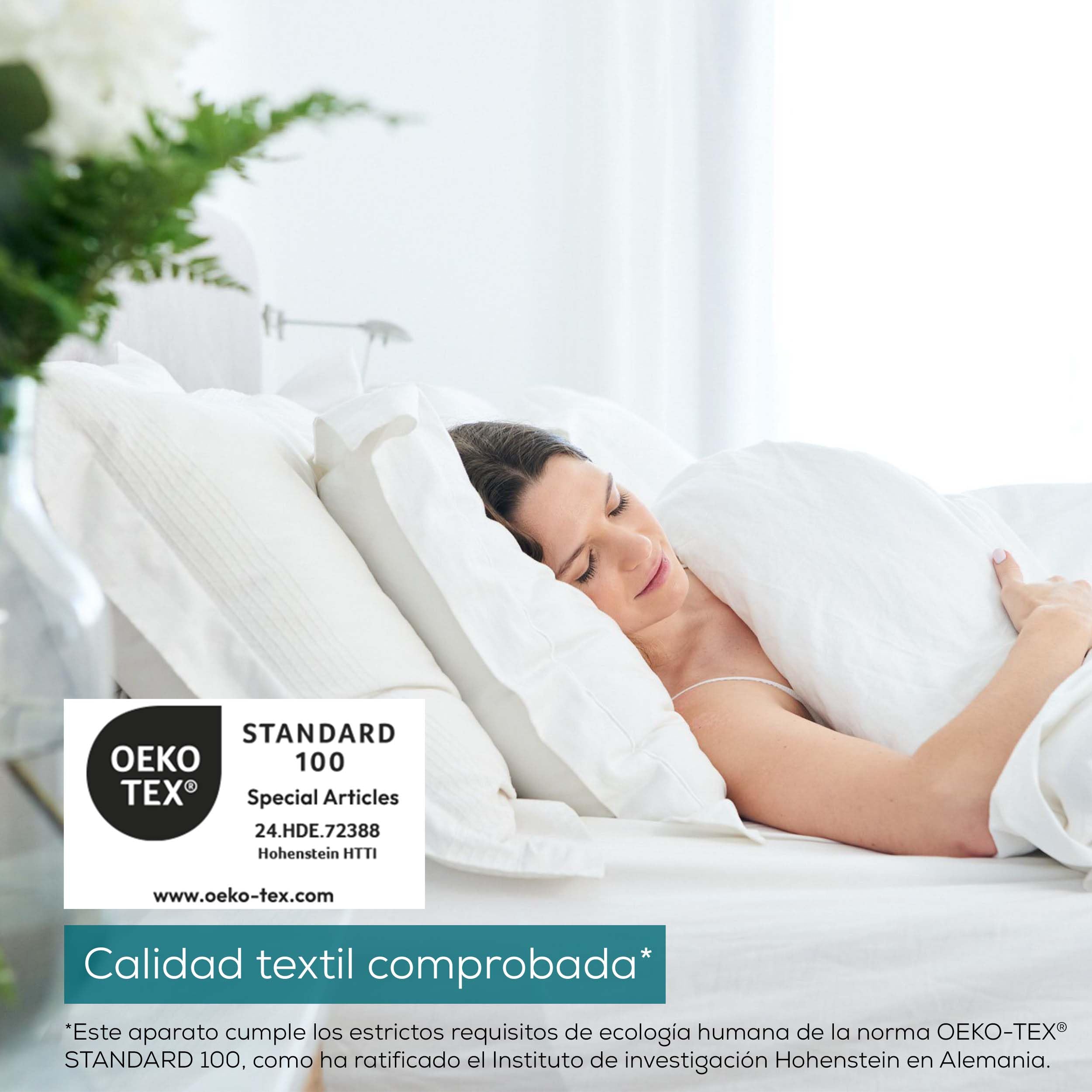 Beurer UB 60 Green Planet Calientacamas, materiales reciclados, con desconexión automática, 4 ajustes de temperatura, sistema de seguridad, 150 x 80 cm, interruptor LED extraíble, lavable a máquina