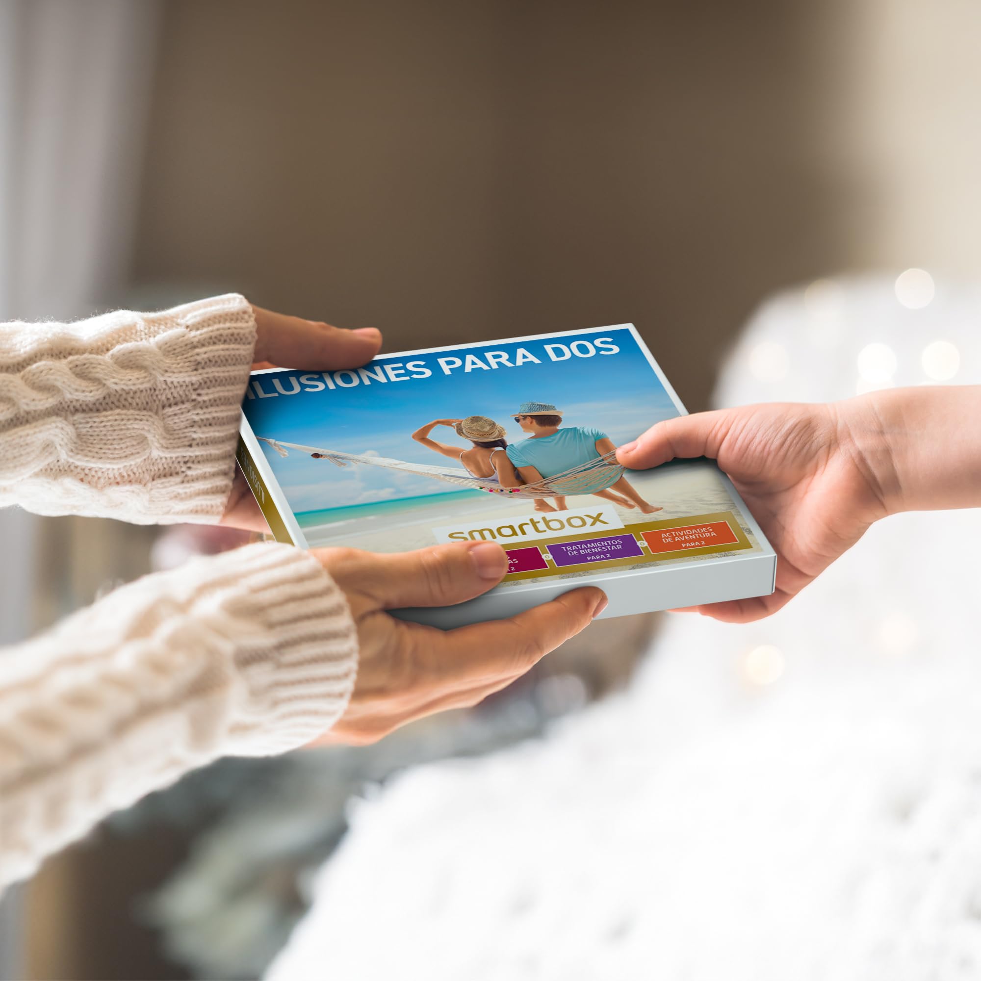 Smartbox - Caja Regalo Ilusiones para Dos - Idea de Regalo Barato - 1 Experiencia de Bienestar, Aventura o Cena para 2 Personas