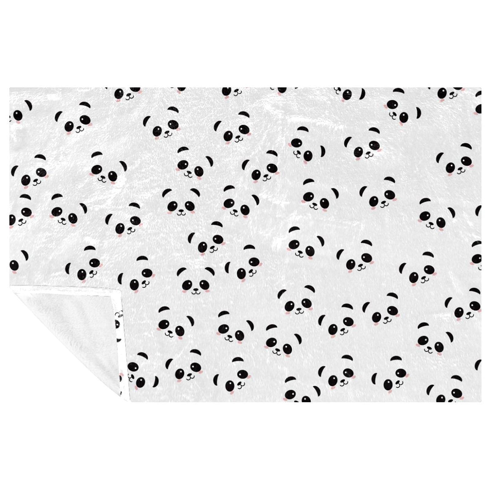 Couverture chaude mini panda pour stopper le froid sur votre canapé