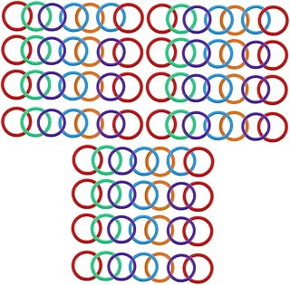 TEHAUX 300 Peças Anel Colorido Artesanato Álbum De Fotos Anéis Fichário Anéis Chaveiro Fichários Anéis De Livro DIY Planejador Clipes De Anel DIY Fichário Anéis Fichário De Folhas Soltas