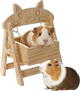 ハムスター 隠れ家 ハウス | かじっても安全な木製の小動物ケージアクセサリー - 小動物隠れ家 | ジェルビル マウス チンチラ フェレット ウサギが隠れ 昼寝 睡眠するための