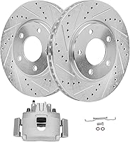 Vista 44 de Detroit Axle - Rotores de freno traseros de 2 piezas para Cadillac CTS 2009-2019, Chevy Camaro 2010-2015 2017-2021, reemplazo de 2 rotores de freno