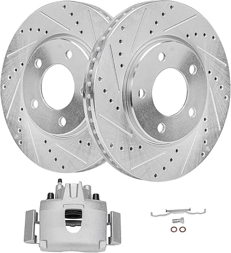 Miniatura 44 de Detroit Axle - Rotores de freno traseros de 2 piezas para Cadillac CTS 2009-2019, Chevy Camaro 2010-2015 2017-2021, reemplazo de 2 rotores de freno