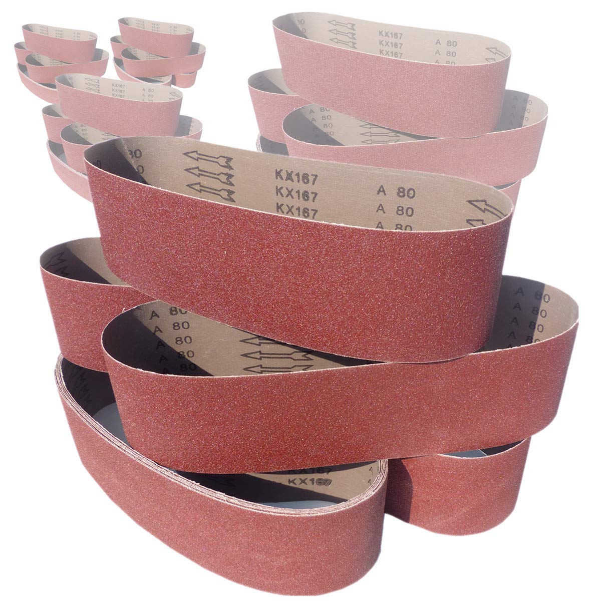 Bandas de lija (5 unidades, 100 x 915 mm, grano P240)