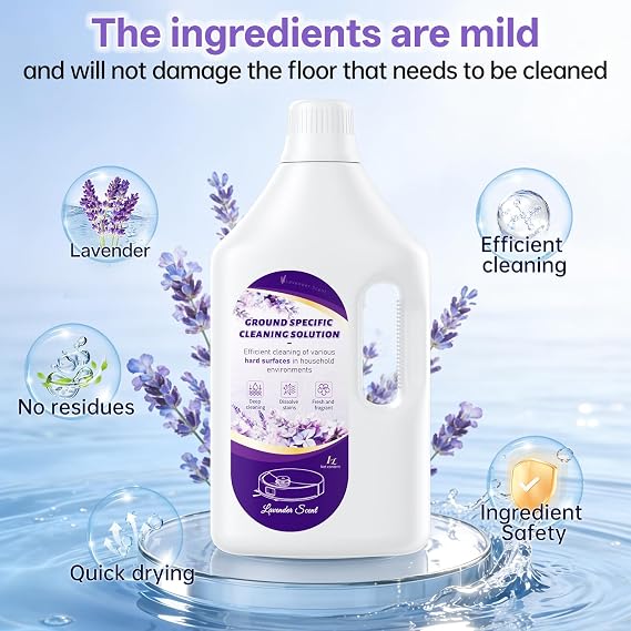 1 L Floor Cleaning Solution Lavender Scent, Compatible with roomba