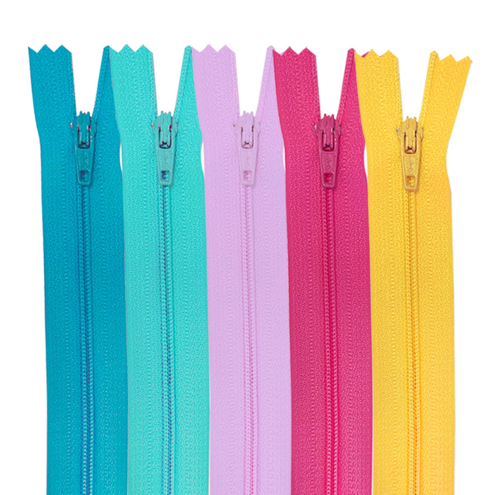 MARARDI [Pack 10] Cerniere Invisibili [Nero] Nylon [22 Cm] Chiusure