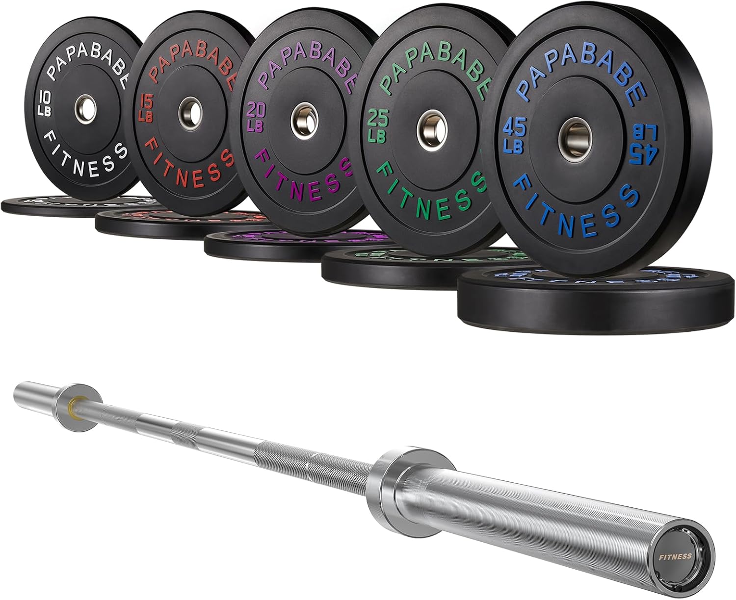 230LB Bumper Plates Set 230LB Bumper Plates Set