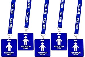 Unbreakable Hall Pass Lanyards for Boys' Restroom