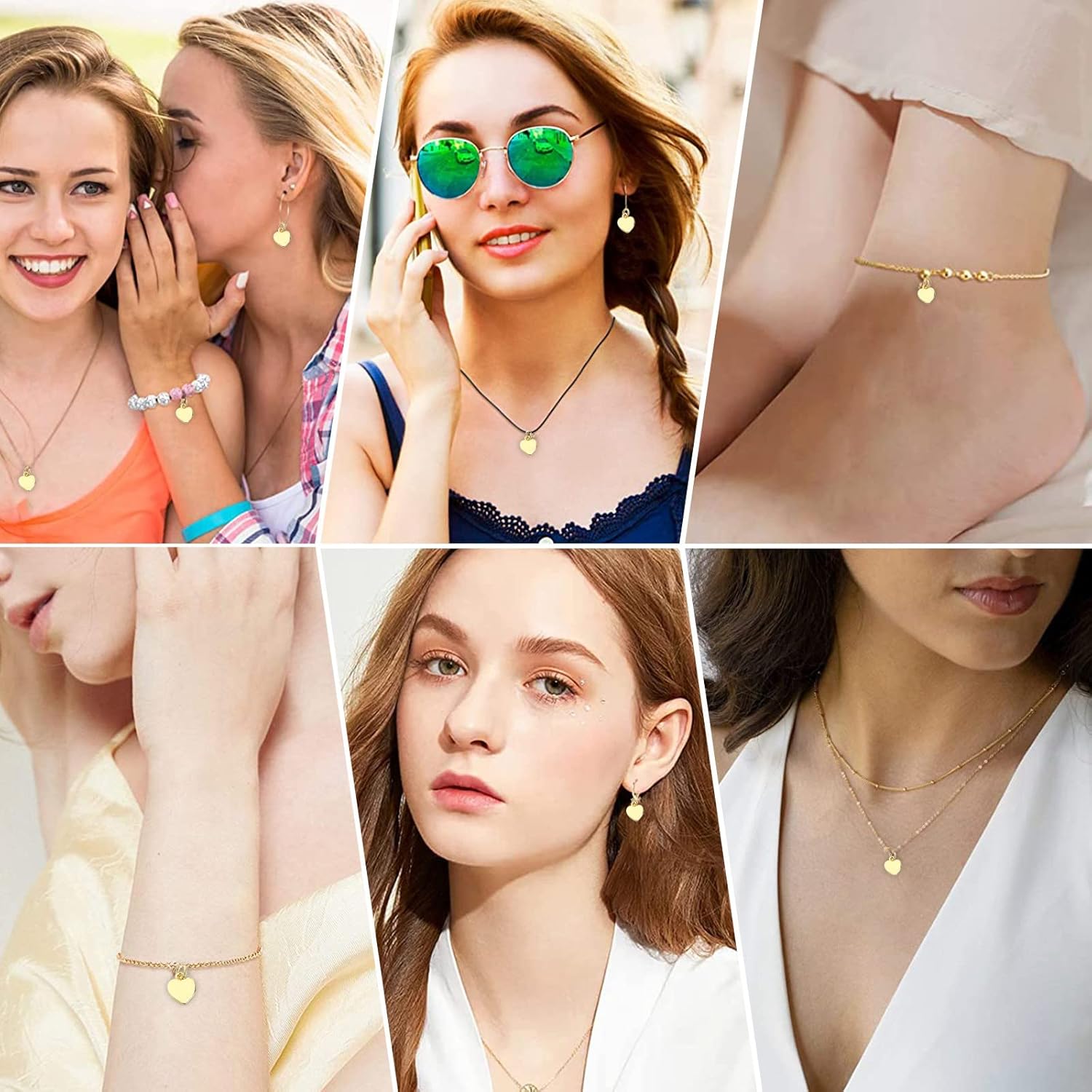 DanLingJewelry 10 pcs 18K Gold Plated Brass Charms Heart Charms for Jewelry Making Necklace Bracelet DIY - Image 7