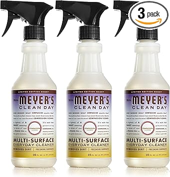 Mrs. MEYER'S CLEAN DAY All-Purpose Cleaner Spray, Compassion Flower, 16 fl. oz (Pack of 3)