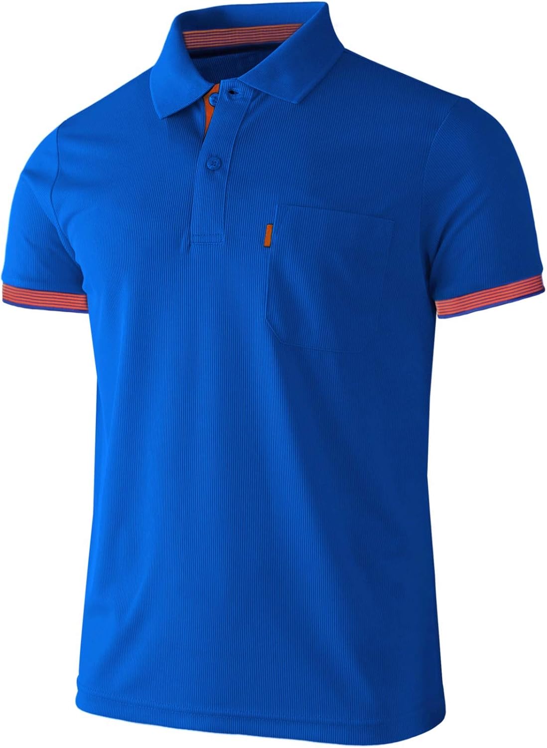 BCPOLO Mens Short Sleeves Polo Shirt Athletic Performance Quick-Dry Golf Polo Shirt