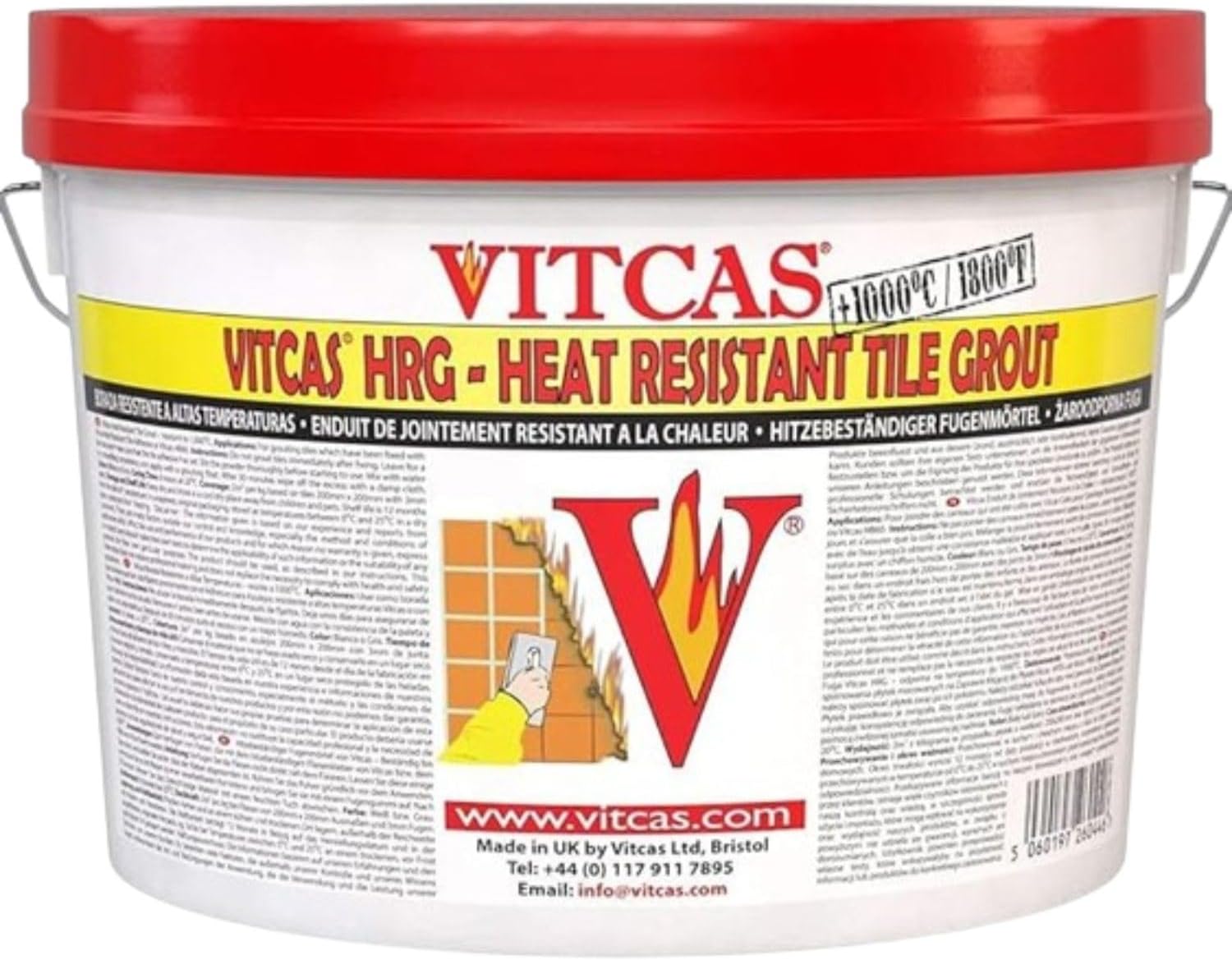 2.5kg Heat Resistant White Grout – Tile Grout - Heat Temperature Grout – Fire proof