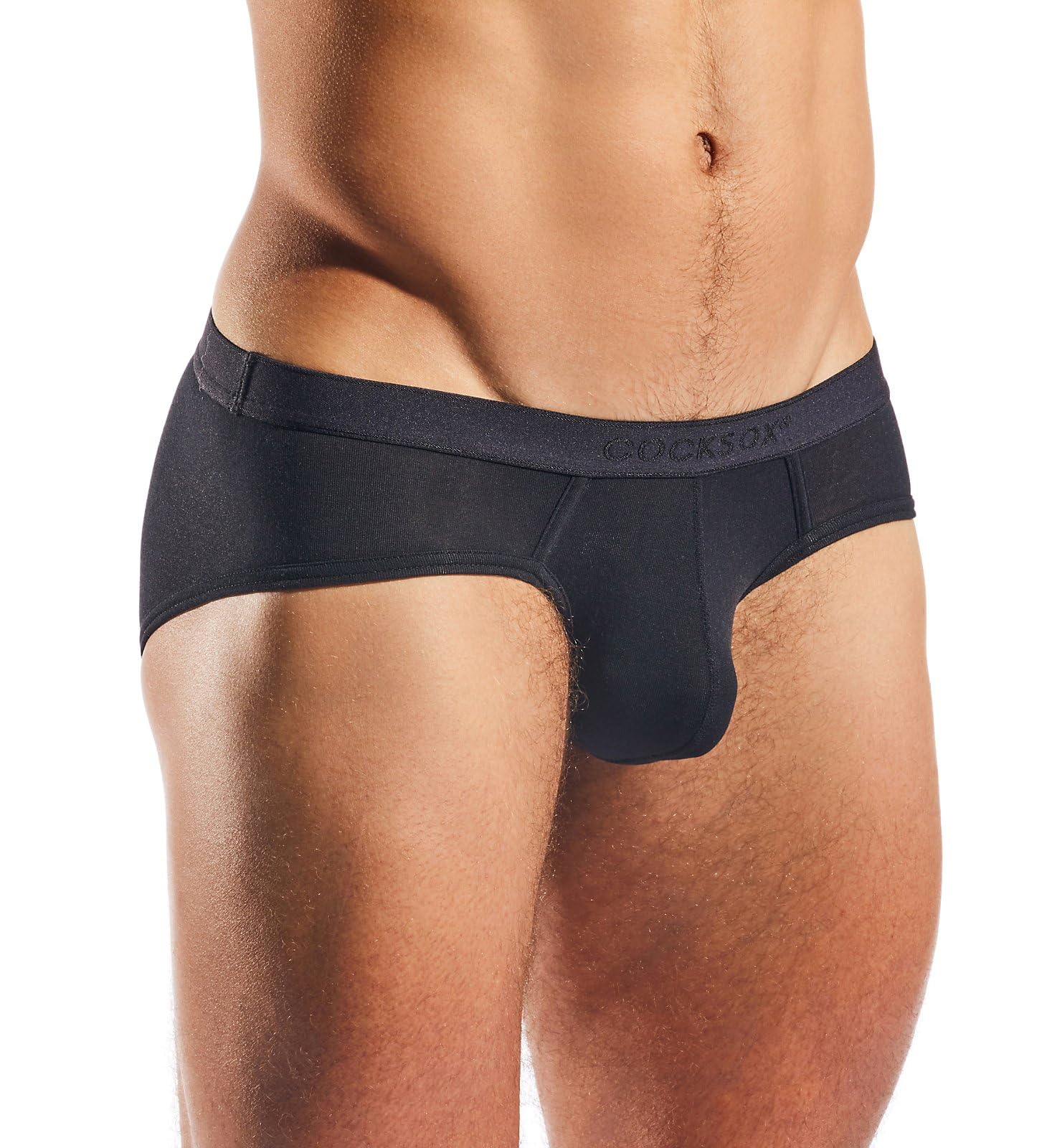 Cocksox Underwear, Natural Origins Contour Pouch Sports Brief, Obsidian, Men's Size L, Pack of 1