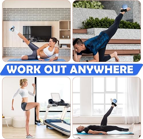 Miniatura 3 de Accesorio para el pie con mancuernas, correa ajustable para pesas de tobillo para entrenamientos de piernas, fortalece los flexores de cadera,