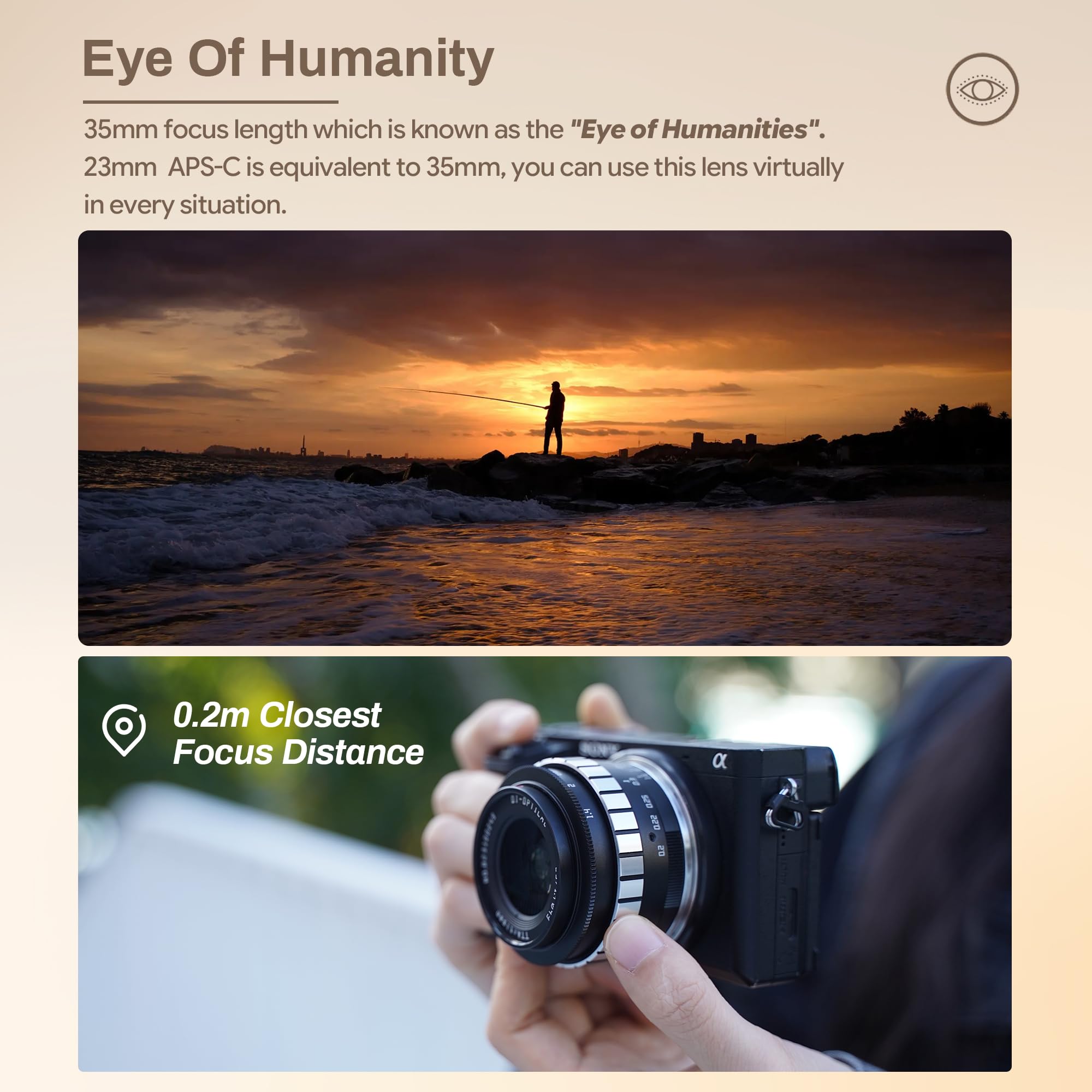 Amazon.com : TTArtisan 23mm F1.4 APS-C Wide-Angle Prime Lens