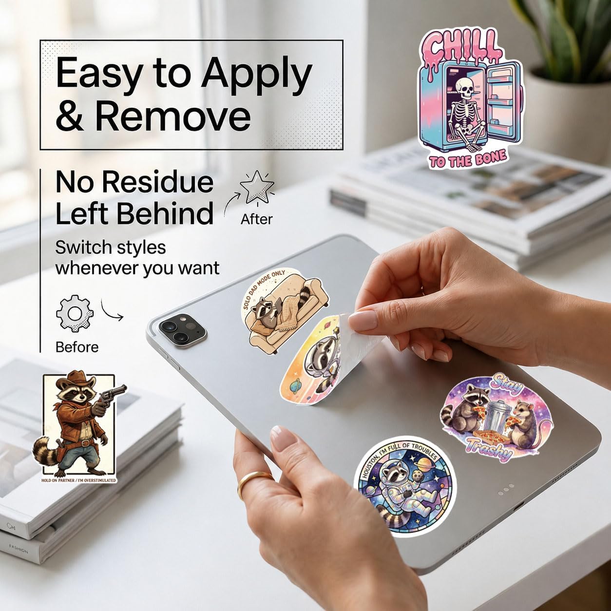 Bluradio 200PCS Funny Snarky Holographic Stickers for Adults image 4