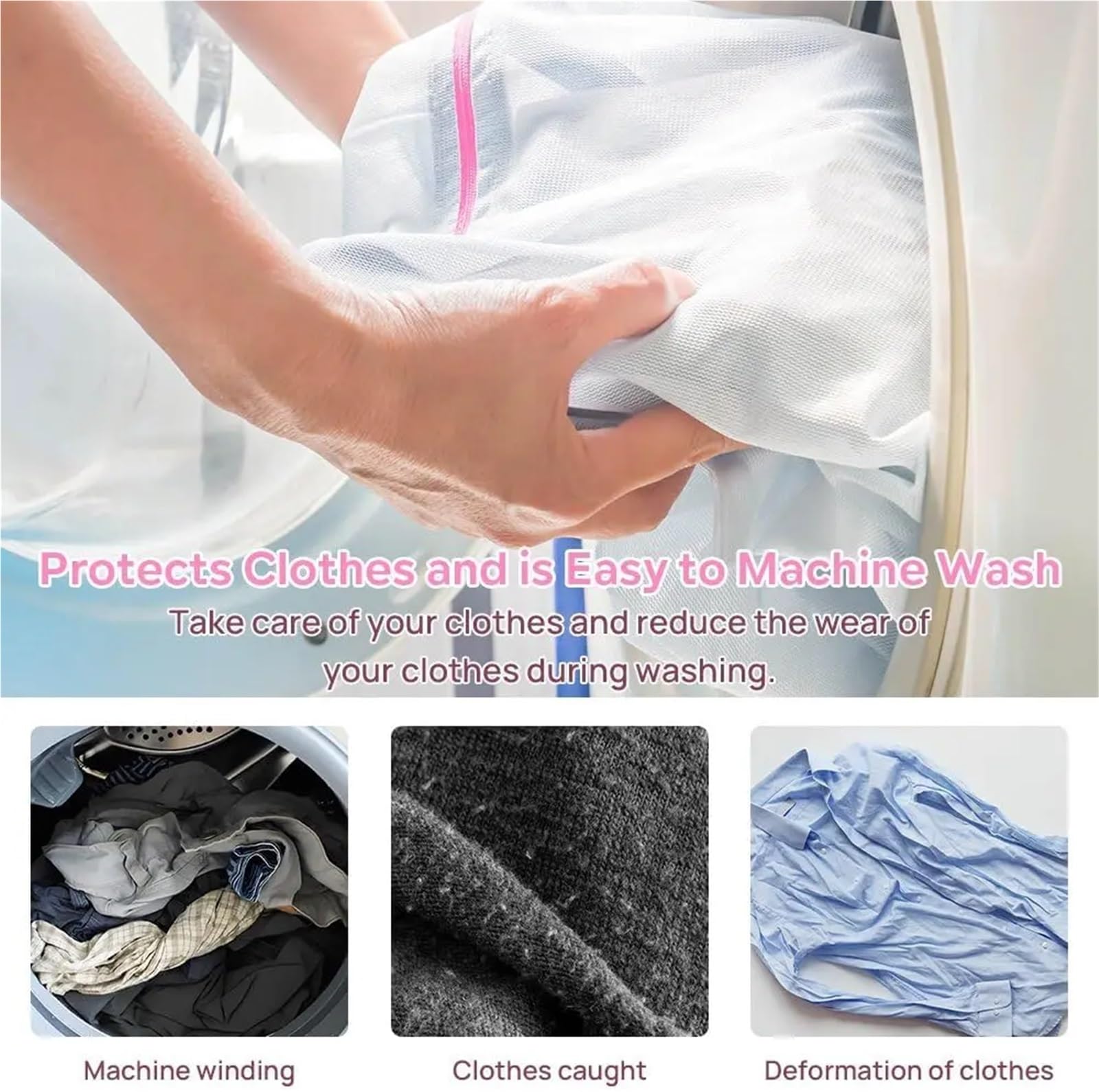 Wäschesäcke aus Netzgewebe 7-teiliger Wäschebeutel aus Netzgewebe, ideal for Reisen und for Waschen von Kleidung, geeignet for Hemden, BHs, Strümpfe Unterwäsche