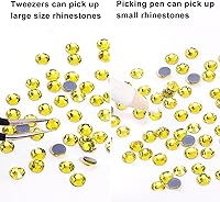 Vista 39 de 1440 piezas de diamantes de imitación termoadhesivos SS20 color púrpura2 con parte posterior plana, gemas de cristal de vidrio para ropa, camisas