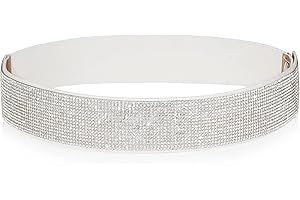 Rhinestone Elastic Silver Belt: The Perfect Accessory for Formal Dresses