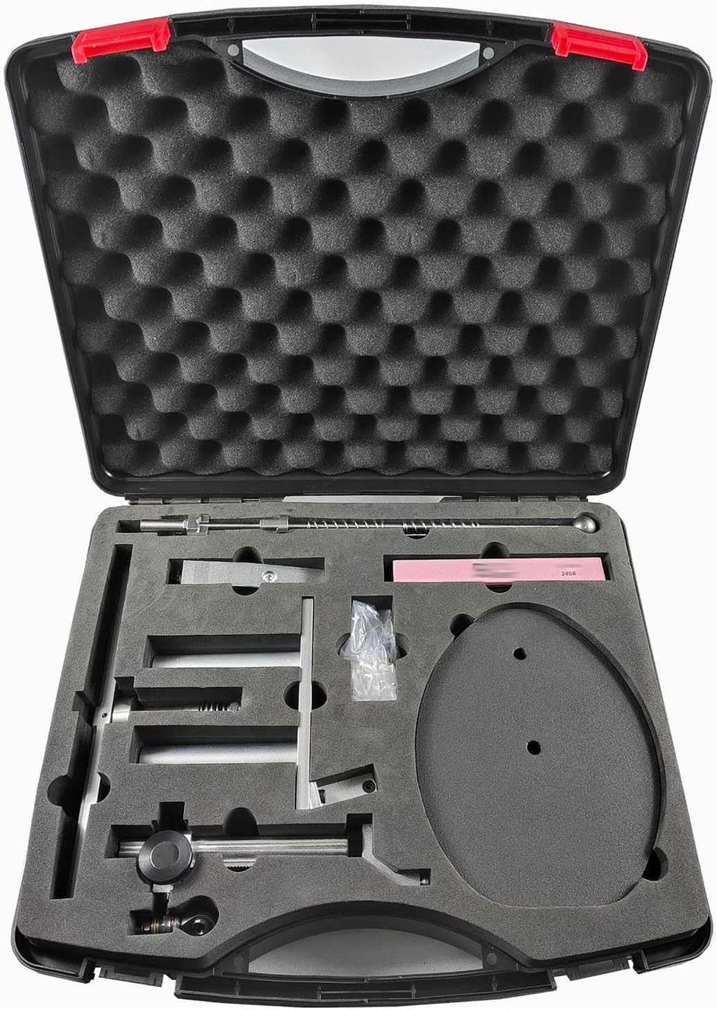 Professional Knife Sharpening Set, Precision Stainless Steel Sharpener with 360-Degree Rotation, Fixed Angle Design for Kitchen Knives, for Home Chefs.