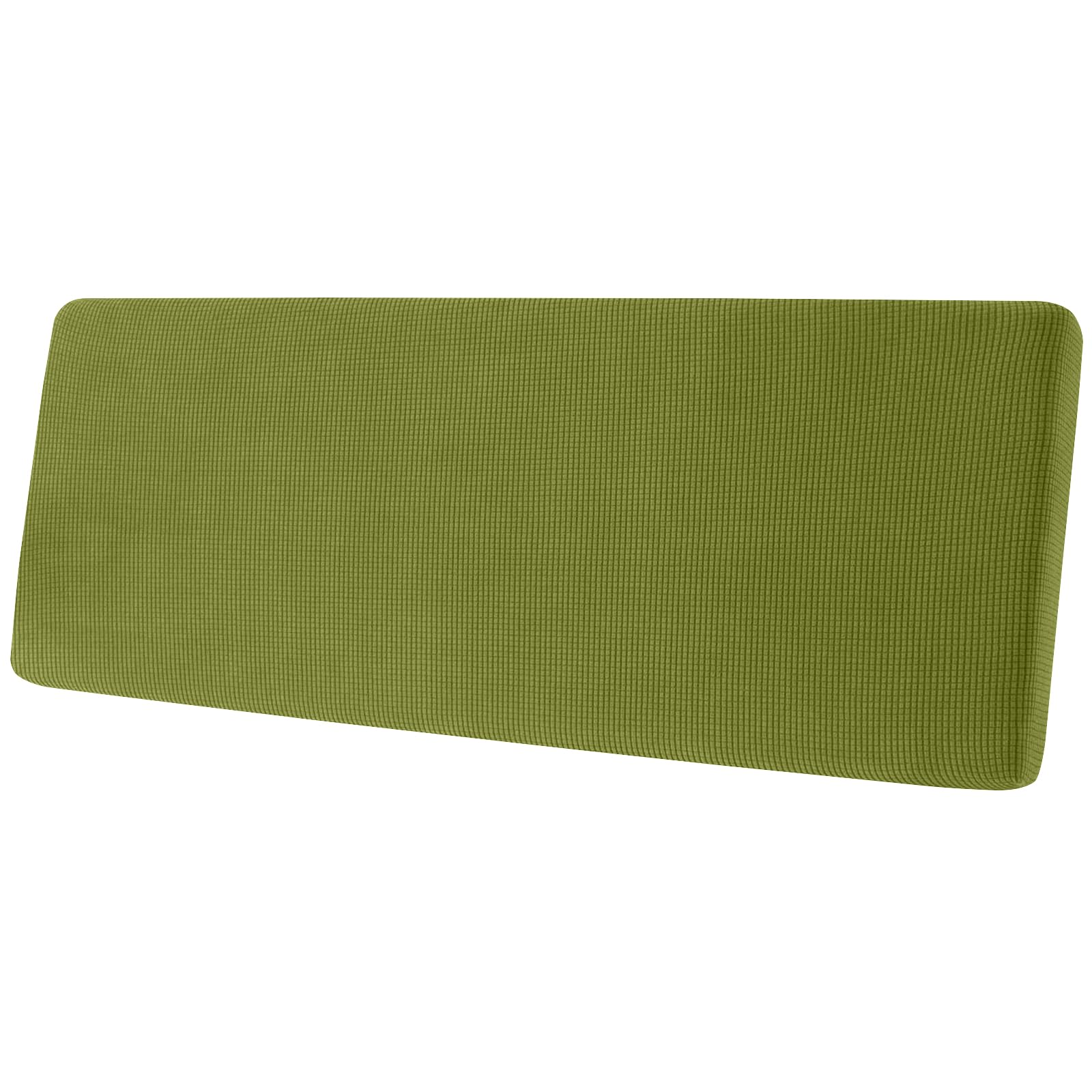 SYLC Stretch Sofa Seat Cushion Covers, Couch Settee Cushion Replacement for Lounge/Motorhome/Caravan Non-slip with Elastic Band and 4 Ties (Yellow-green,Backrest XL)